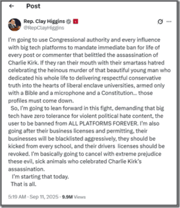 - Protest against censorship, political hate speech, and biased social media platforms, demanding free speech rights and accountability for banning users or content.