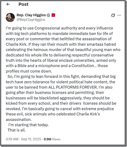 - Protest against censorship, political hate speech, and biased social media platforms, demanding free speech rights and accountability for banning users or content.