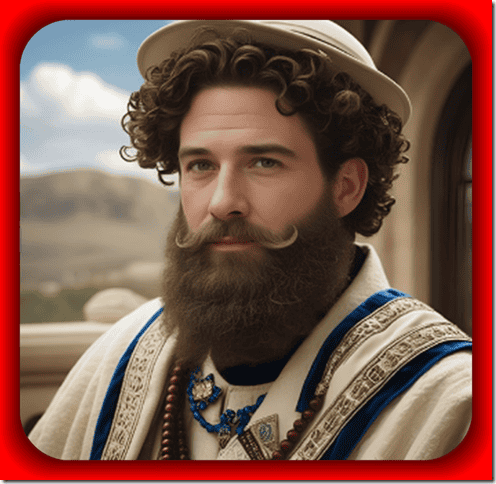 A man dressed in historic attire with a beard and hat, appearing as a historical figure or speaker, symbolizing authority and storytelling in political or social commentary.