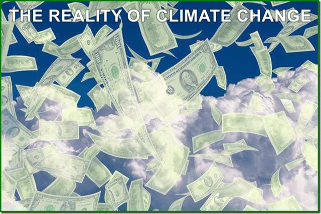 Money flying through the sky symbolizes the financial impact of climate change, emphasizing economic concerns and the urgent need for action on environmental issues.