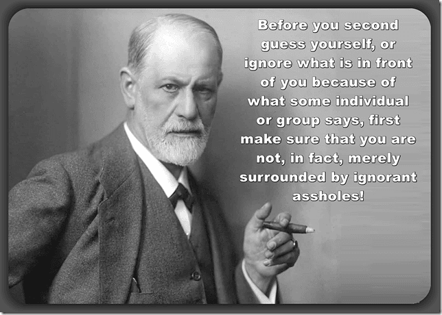 Thought-provoking quote on critical thinking and awareness from One Citizen Speaking website, emphasizing the importance of not being misled by others' opinions.