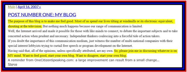 Make a blog about managing communication, sharing opinions, and personal expression; focus on starting your own blog and gaining independence in online speech.