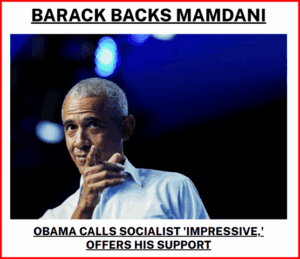 Obama calling socialist 'impressive', offering support during political speech, emphasizing themes of political stance, socialism, support, and leadership in American politics.