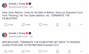 Voter reform advocacy, voter ID, no mail-in ballots, Supreme Court, political commentary, election integrity, Citizen Speaking website.