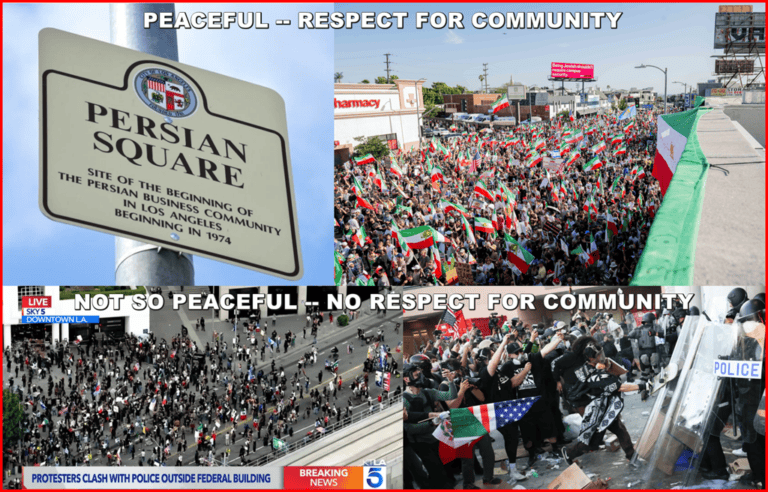 Media Tale of Two Los Angeles Protests: One Chanted For Freedom&mdash;The Other Lit The Streets On Fire, The Media Ignored the Peaceful Protest