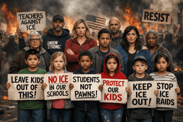 Unions Want To Turn Your Kids Into Human Shields—And Call It ‘Community Self-Defense’