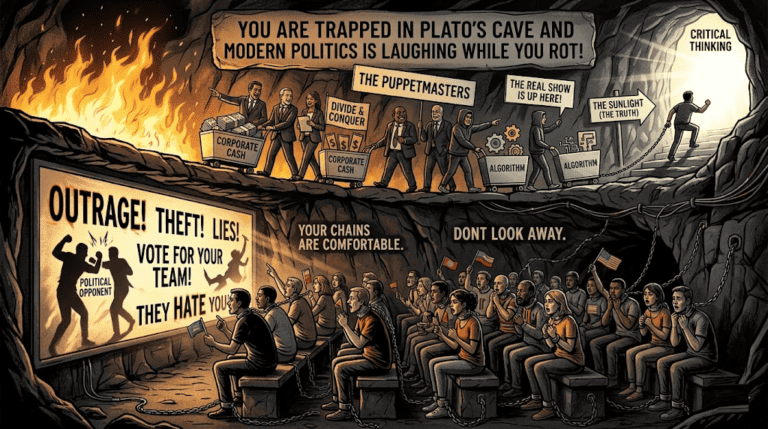 You Are Trapped In Plato&rsquo;s Cave And Modern Politics Is Laughing While You Rot!